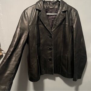 Women's Black Leather Jacket